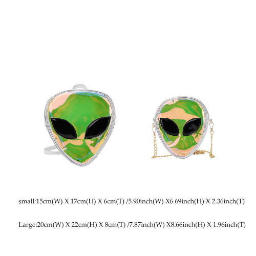 Women's Alien Transparent Jelly Shoulder Bag 2024 1