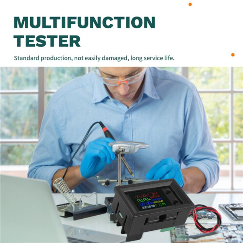 20A Voltmeter Ammeter 9In1 Multifunction Tester IPS LCD Voltage Current Power  Battery Electricity Test Meter 2