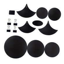 14 Piece Drum Mute Pad Set for Practice Drums, Noise Reduction Silencer Kit with Natural Rebound