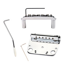 Electric Guitar Tremolo Bridge Tailpiece Set Replacement, Durable Metal Construction for Stable Tuning
