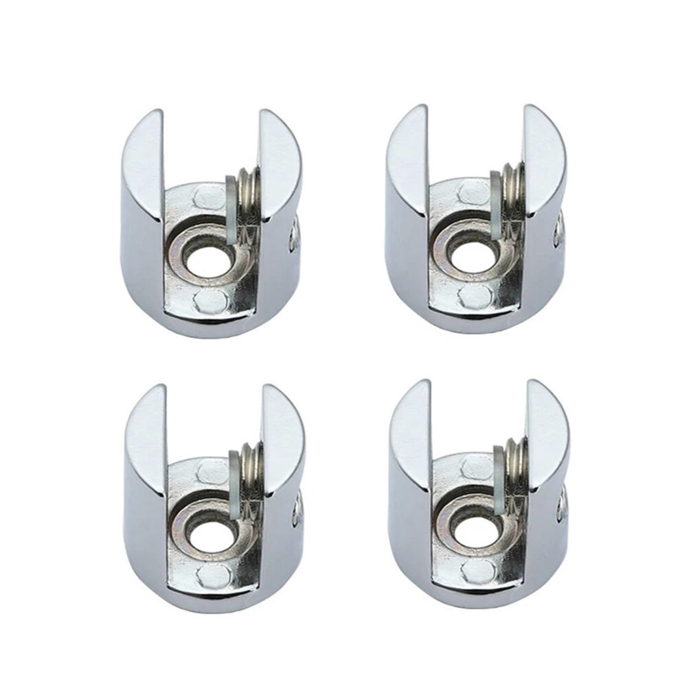 4Pcs Heavy Duty Glass Clamp Brackets With Anti Slip Cushioning For 8Mm 10Mm 12Mm Glass Shelves 9310869663881