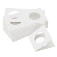 350 Pack 2x2 Cardboard Coin Holders for 29mm Coins, Clear Window Scratch Protection for Collectors