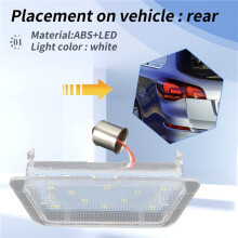 1X LED Led NuméRo Plaque D'Immatriculation LumièRe pour Astra G 98-04 Car License Light Car Styling