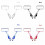 Prettyui1Pair Cycling Classic Backspegel Styre Flexibelt 2
