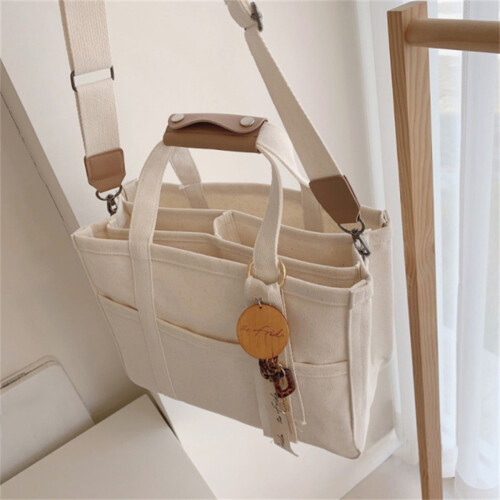 Women's Canvas Shoulder Tote Bag Large Capacity 2