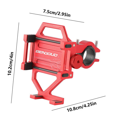 Aluminum Alloy Bicycle Phone Mount Shockproof Handlebar 2