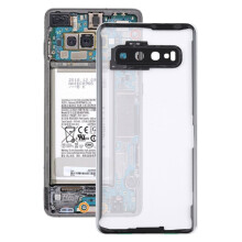 Cache arrière de batterie transparent pour Samsung pour Galaxy S10