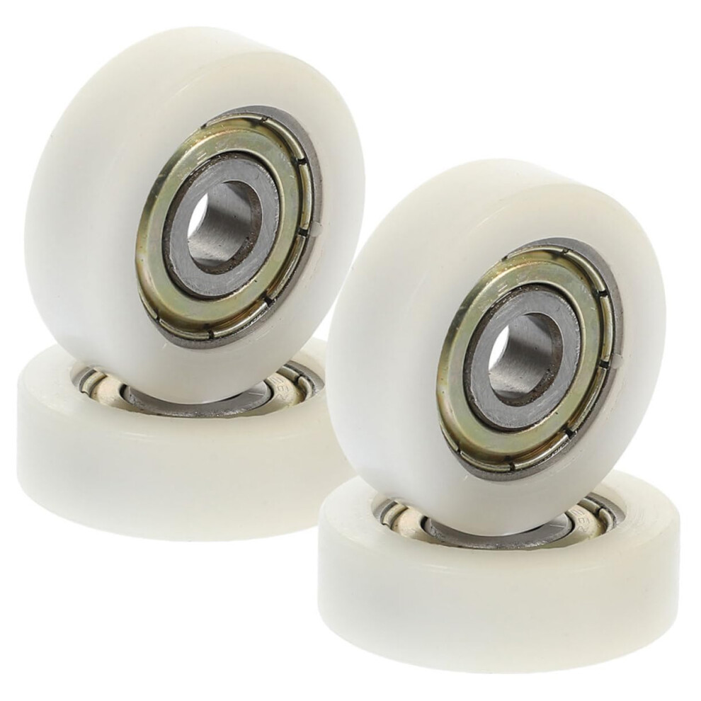 4Pcs Heavy Duty Nylon Sliding Door Roller Wheels For Drawers Windows And Cabinets Smooth Glide Low Noise Bearing 9310869664321