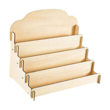 Greeting Card Display Stand with MultiCard Capacity and Stable Base, Business Card Holder for Countertop