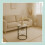 Round Marble Look Side Table with 2 Levels 2