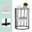 Round Marble Look Side Table with 2 Levels 6