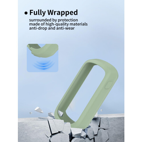 Case for Garmin Edge Explore 2, ShockAbsorbing Silicone Cover with Precise Button Access, Light Green 1