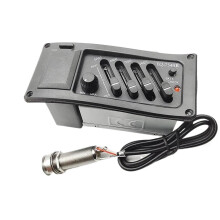Acoustic Guitar Preamp EQ 7545R Pickup System with Built‑in Tuner and Four Band Tone Control