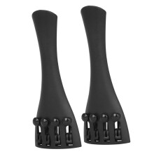 2pcs Carbon Fiber Violin Tailpiece Set with Fine Tuners for Precise Tuning Control and Easy Installation