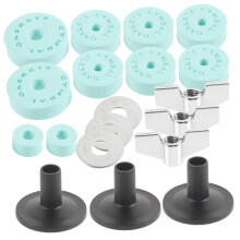 21Piece Drum Accessories Set with NonSlip Cymbal Washers, EVA Cotton Pads for HiHat and Drum Kit Protection