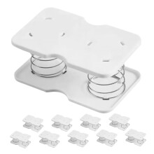 Nordic Style Automatic Tissue Box Holder with Spring Support and OneHand Access for Bathroom