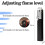 Butane Torch Lighter with Adjustable Flame Control, Windproof Jet Flame Refillable Design for Camping and Candle Lighting, Red 5
