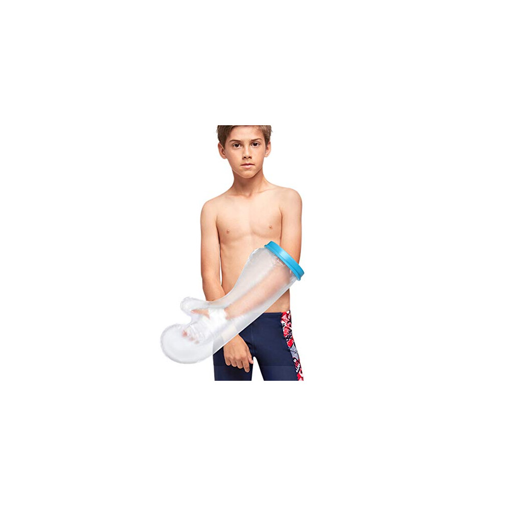 Teen Arm Cast Cover for Shower Waterproof Forearm Cast Protector with Watertight Seal Reusable and Comfortable Fit