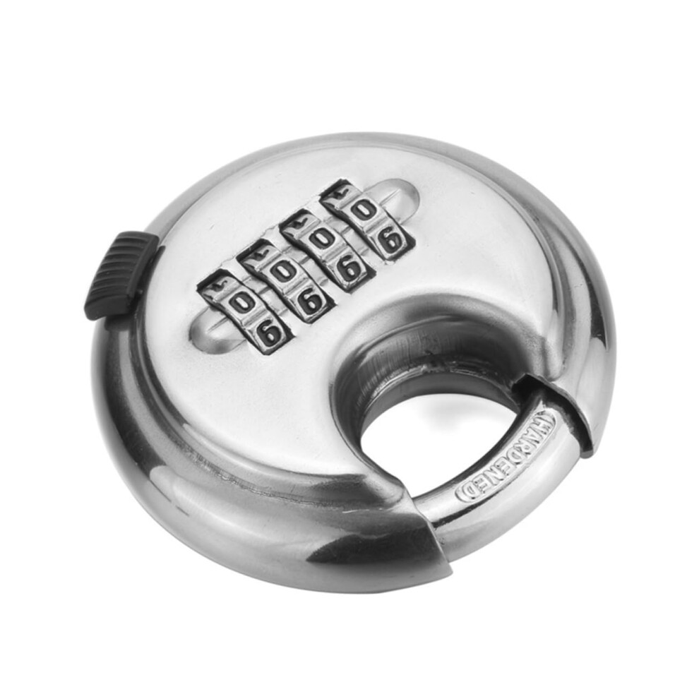 4Digit Resettable Combination Padlock For Travel Luggage And Gym Lockers Â Durable Stainless Steel 9310869665366