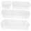 4pcs Clear Storage Bins for Kitchen Bathroom Bedroom with Durable Construction and Easy Visibility 1