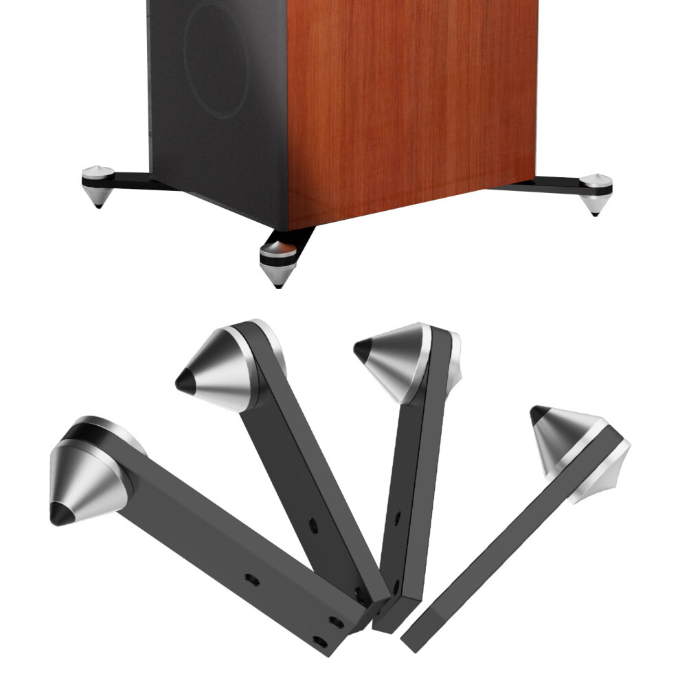 Aluminum Speaker Isolation Feet Spikes With Vibration Isolation Design For Bookshelf Speakers 9073542270782