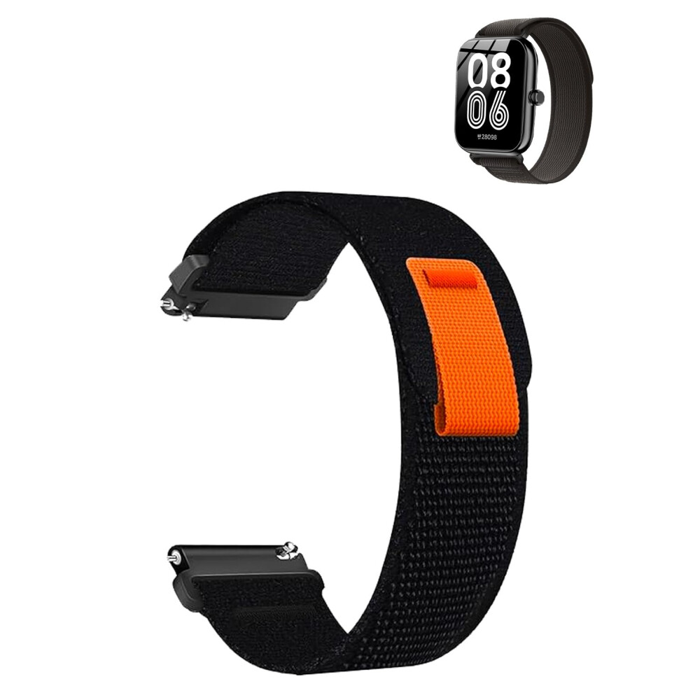 Smartwatch Band For Senbono Idw25, Breathable Nylon Sport Strap, Fastdrying Adjustable Wristband Black 9330225657446