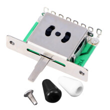 2 Sets Adjustable Electric Guitar Gear Positioner with Caps for Smooth Tone Transition and Easy Installation