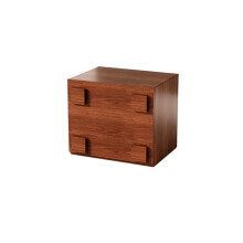 Solid Wood Nightstand with Storage, Space‑Saving Bedside Table for Bedroom and Living Room Decor
