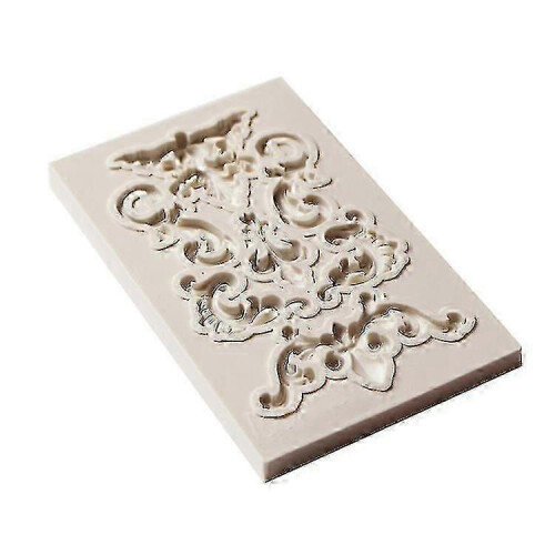 2 Pcs Border Silicone Mold Fondant Mold Cake Decorating Tools Chocolate Mold(grey) 2