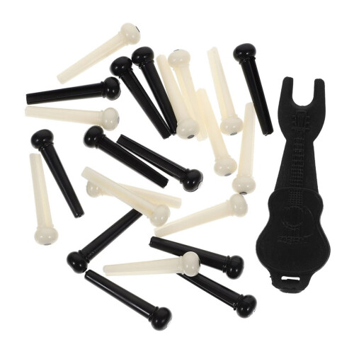 48pcs Acoustic Guitar Bridge Pins Set with Puller, Easy Installation, Accurate Tuning, Universal Fit