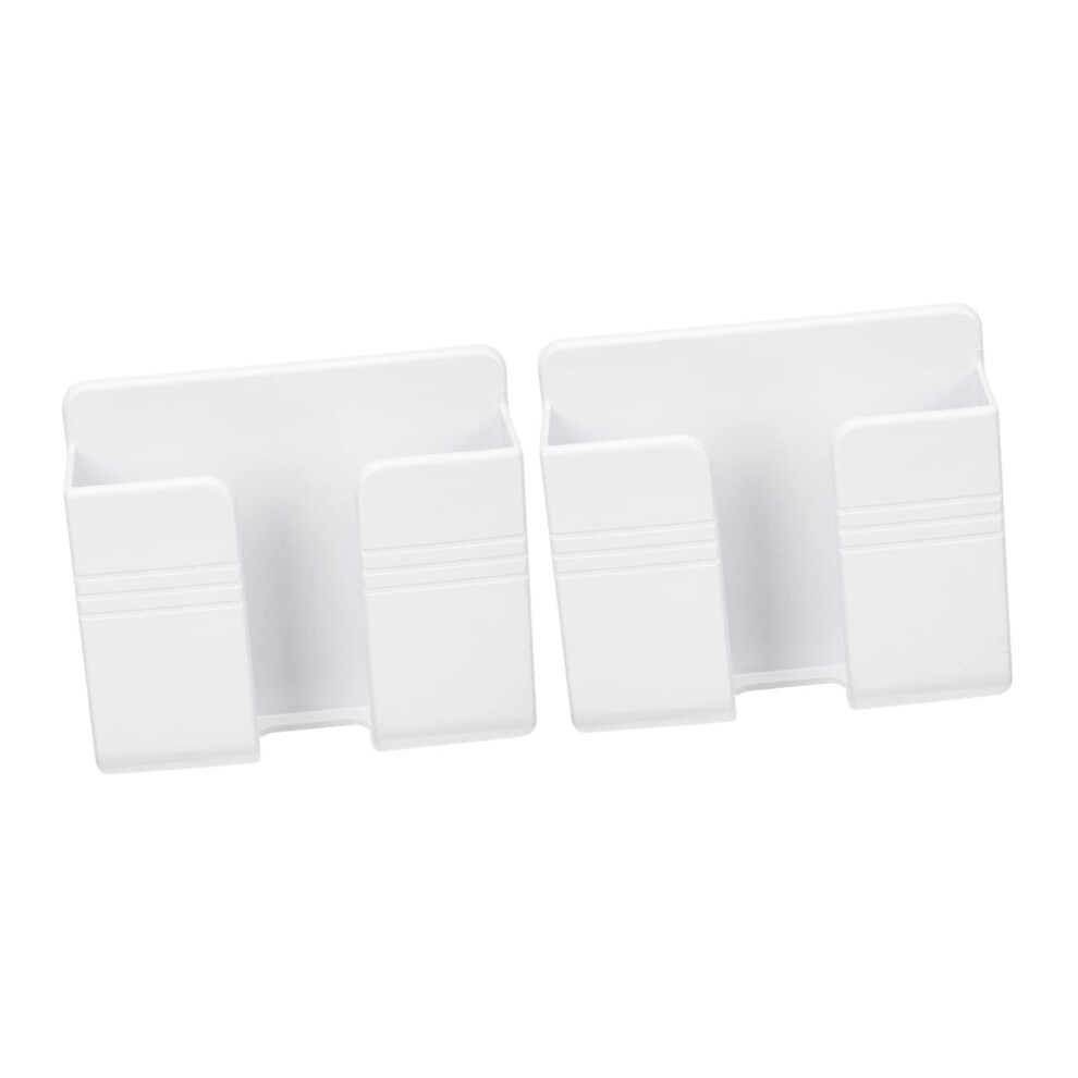 Wall Mounted Phone Holder And Adhesive Remote Control Organizer, No Drill Spacesaving Design For Home 9330225657996