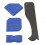 4PCS Silicone Caulk Tools Kit Shovel Scrapers Blue 3