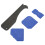 4PCS Silicone Caulk Tools Kit Shovel Scrapers Blue 6