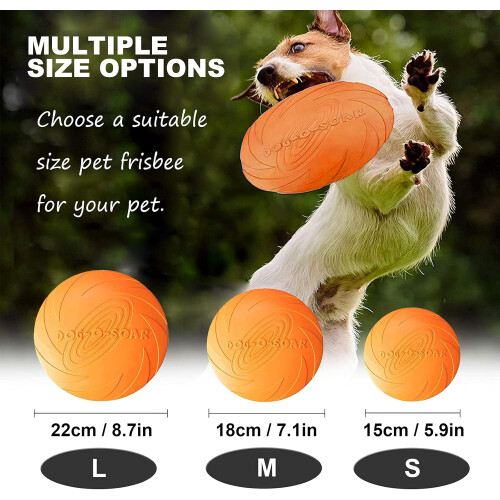 Blue Dream 3-pack hundfrisbees - 22 cm - Gummi 1