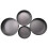 4Pcs/Set Cake Pan for Baking Removable Bottom Non-Stick Springform Cheesecake Pan Leakproof Round C 3