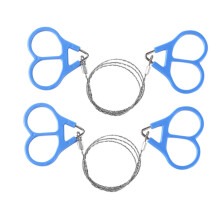 2Pcs Pocket Chainsaw Stainless Steel Hand Chain Saw for Camping Hiking and Tree Cutting