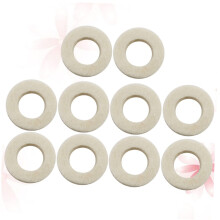 10pcs White Trumpet Felt Washer Set Trumpet Pads Accessories Easy Replacement Universal Fit