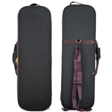 4/4 Violin Case with Compression‑Resistant Foam and Locking Shoulder Strap, Waterproof Canvas Shell