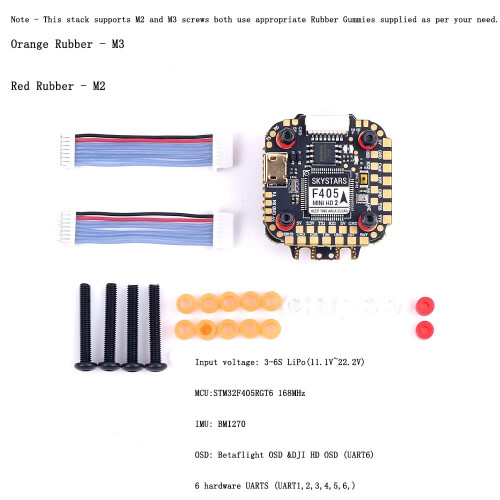 F405 Mini HD2 FPV Flight Controller Stack 20x20mm 35A 6S Betaflight INAV Compatible 1