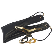 Adjustable Double Shoulder Saxophone Harness with Padded Straps and Metal Hook for Alto Tenor Players