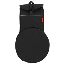 Drum Storage Bag Durable Oxford Fabric Percussion Instrument Organizer for Travel and Camping Black