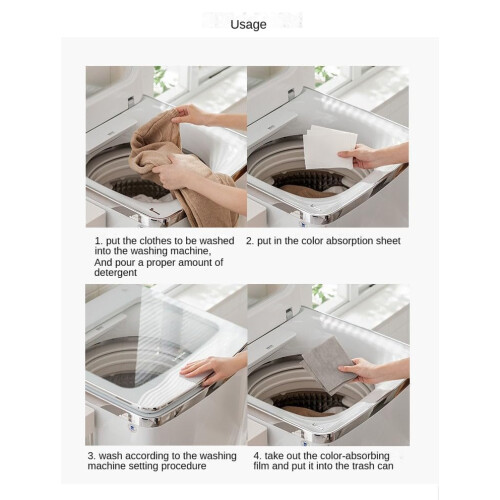 Color Catcher Sheets for Laundry Color Transfer Protection Quick Dye Absorption 30 Tablets 2