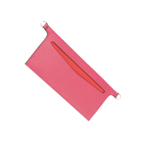 Leather Purse Organizer Insert for Pochette-Hot Pink