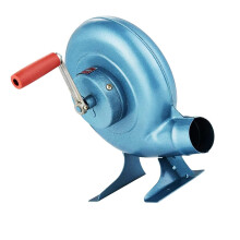 Portable Forge Blower 350W Hand Crank Design for Blacksmith and Charcoal Grill BBQ Air Pump