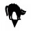 Black Cat Silhouette Halloween Yard Sign 1