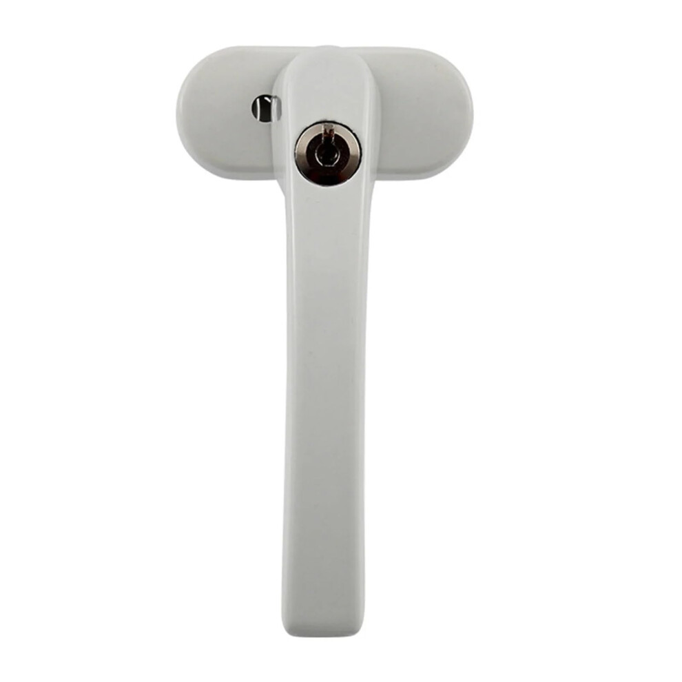 2Pcs Aluminum Casement Window Crank Handles With Lockable Design Ergonomic Grip For Bathroom Or Balcony 9310869666547