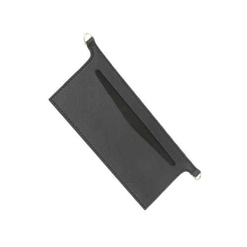 Leather Purse Organizer Insert for Pochette-Black