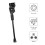 Eease Justerbar MTB Side Bak Kickstand - Svart 3