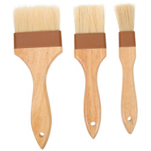 3pcs BBQ Basting Brush Set – Silicone Pastry and Grill Brushes for Even Sauce Application and Easy Clean