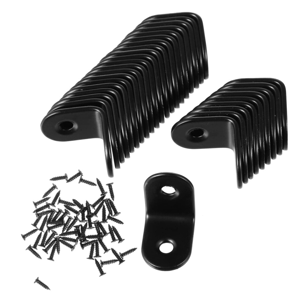 30Pcs Heavy Duty L Shape Stainless Steel Corner Brackets With Screws For Shelves Cabinets And Furniture 9330225658726